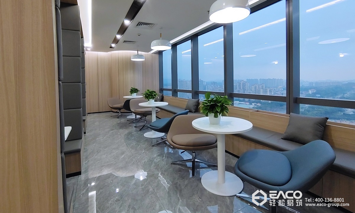 轻松易筑｜1750㎡华润置地，经典商务风办公空间