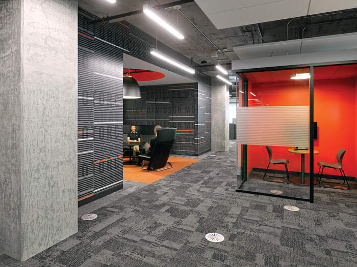 哈雷戴维森办公室装修，创造出平衡精致特效