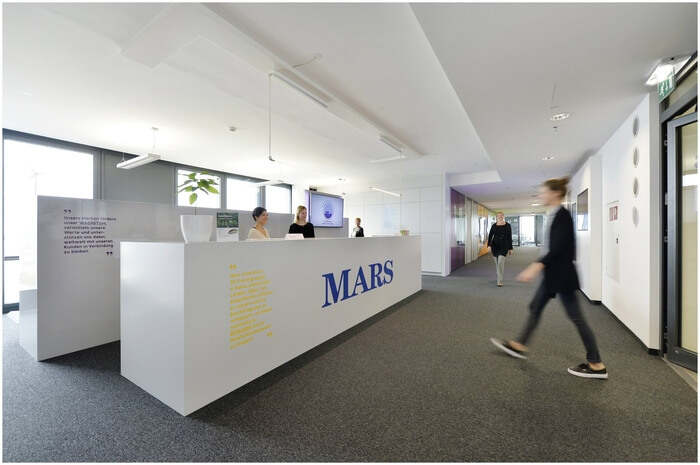 Mars办公室设计项目，充满活力的多色靠垫办公