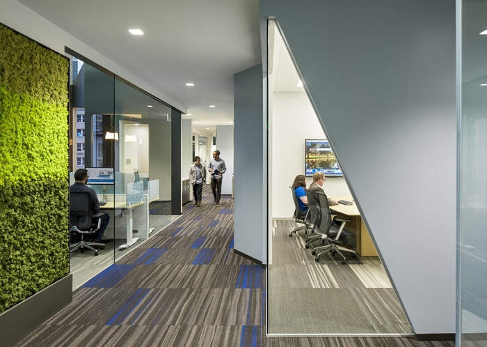 微软办公室装修设计项目赏析，采用文创风格效果