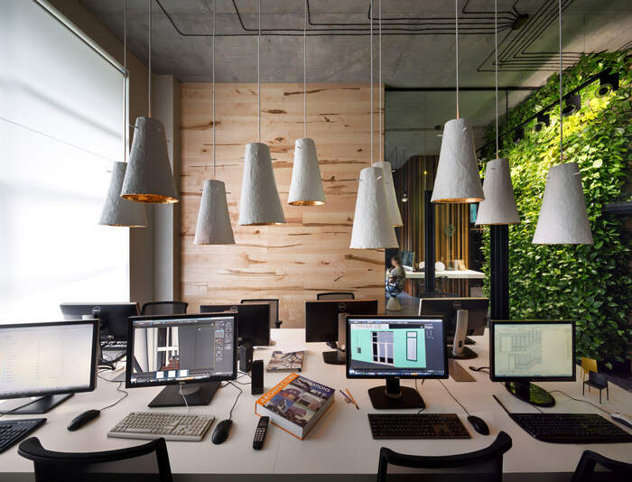 Sergey Makhno事务所办公室装潢设计，体现出动感内饰效果