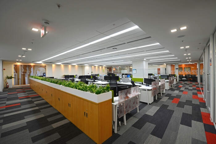Pegasystems办公室设计项目，办公区域充满活力环境