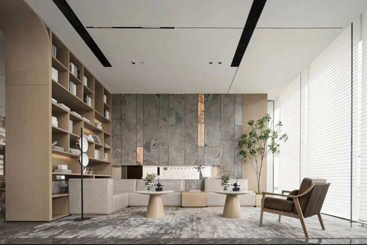 深圳新中式现代风格办公室装修设计案例理念