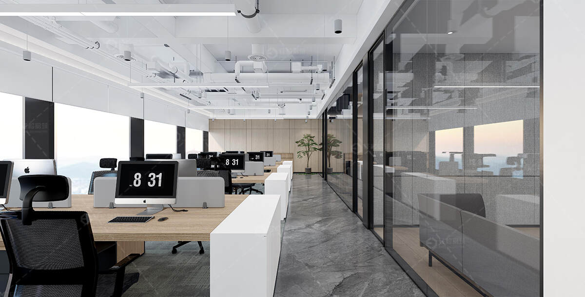易筑设计丨小面积商务风办公室，舒适大气！